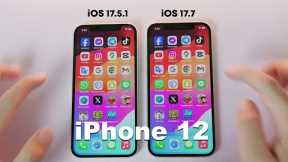 iPhone 12 iOS 17.7 vs iOS 17 Speed Comparison - It's fast?