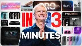 Apple iPhone 16 EVENT in UNDER 4 Minutes!