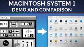 Macintosh System 1 (1984) - Demo and Comparison