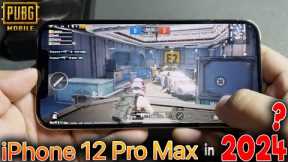 PUBG MOBILE Game test on iPhone 12 PRO MAX in 2024?? | MAX SETTING PERFORMANCE?!