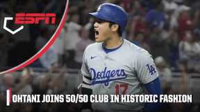 GREATEST GAME EVER?! 🔥 Shohei Ohtani has 3 HR, 10 RBI & 2 SB to found 50/50 club | ESPN MLB