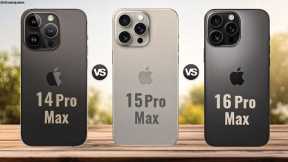 iPhone 14 Pro Max vs iPhone 15 Pro Max vs iPhone 16 Pro Max || Full Comparison