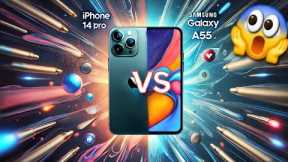 Samsung A55 (Vs) Iphone 14 pro ⚠️🔥