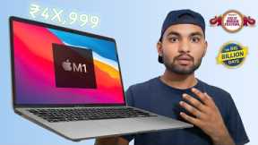 MacBook Air M1 Price Confirmed in Amazon Great Indian Festival & Flipkart Big Billion Day 2024 Sale|