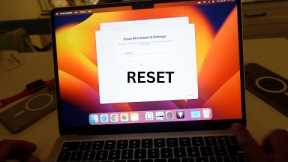 How To Factory Reset Your M2 MacBook Air (or any MacBook Air) In 2 Minutes!