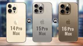 iPhone 14 Pro Max vs iPhone 15 Pro Max vs iPhone 16 Pro Max || Comparison