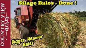 I Started Off By Breaking The Baler.  Finishing Up Baling Silage.