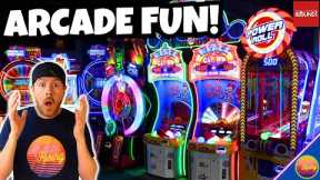 NEW ARCADE GAMES! Fun, Fails, and Jackpots at Round 1!