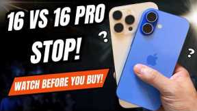 iPhone 16 vs iPhone 16 Pro: STOP! Watch BEFORE You Buy!