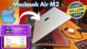 MacBook air M2🔥- silver😍| unboxing| from Flipkart’s Big Billion Day sale