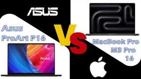 Asus ProArt P16 vs Apple MacBook Pro 16 - spec review & comparison