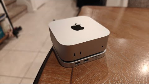 PULWTOP Mac Mini M4 Hub Stand with M.2 SSD Enclosure, 9-in-1 Mac Mini M4 Dock $99