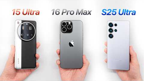 iPhone 16 Pro Max vs S25 Ultra vs Xiaomi 15 Ultra - The ULTIMATE 2025 Smartphone?