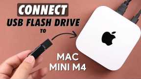 Mac Mini M4: How To Connect USB Flash Drive!