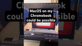 MacOS on my 8 year old Chromebook might be doable #tech #pc #macos #apple #chromebook #yaptech