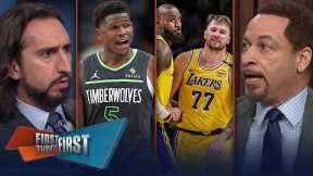 Would a title mean more for Luka or LeBron and should Lakers fear Ant? | FIRST THINGS FIRST