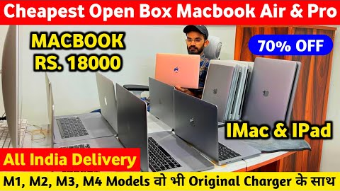 Open Box Apple Macbook Air & Pro Starting From 18999/- Only | Cheapest Macbook M1, M2, M3 & Mini