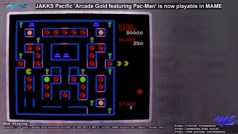 Arcade Gold featuring Pac-Man from JAKKS Pacific is now playable in MAME (Plug & Play)