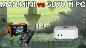 Mac Mini M4 Pro vs 5070 TI PC (Can We Find Mac's Breaking Point?)