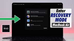 MacBook Air M3: How to Open Recovery Mode!