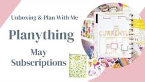 Unboxing & Plan With Me | May Planything Subscriptions