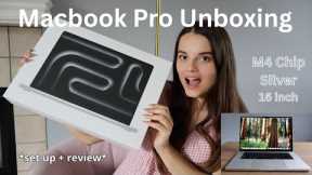 MacBook Pro Unboxing Setup and Review // M4 Chip, 16-inch, Silver
