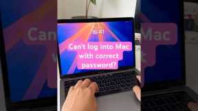 MacBook not accepting the right password? Here's what to do. #shorts
