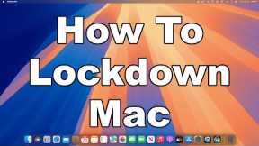 How To Quickly & Easily Lockdown Your Mac Using A Feature Built Into macOS | A Quick & Easy Guide