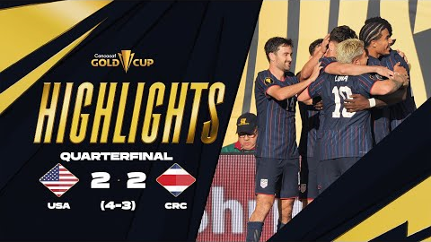 United States 2-2 Costa Rica | Gold Cup 2025 | Quarterfinals