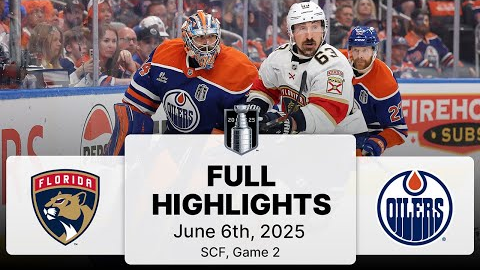 NHL Playoff Highlights | Panthers vs. Oilers | SCF Gm 2 | June 6, 2025