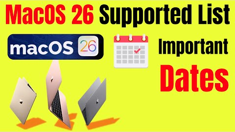 macOS 26 Supported Devices & Release Dates Breakdown You Should Know!