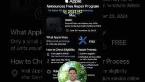 How to Get Free Repair for M2 Mac mini Not Powering On 💻🔧