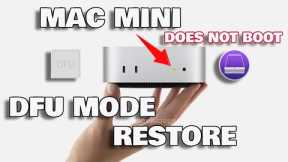 Restoring Mac Mini M4 with DFU Mode & Apple Configurator !