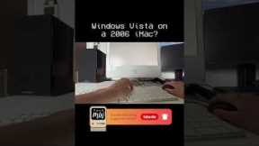Windows Vista on a 2006 iMac? #shorts #retrotech #retrocomputing #imac #windowsvista #2006 #retromac
