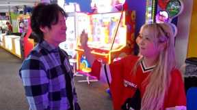 Yvonnie Destroys Toast in Game Arcade