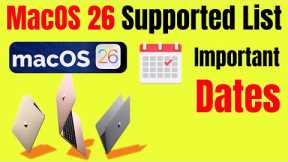macOS 26 Supported Devices & Release Dates Breakdown You Should Know!