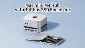 40Gbps Mac mini M4 Docking Station with USB4 SSD Enclosure