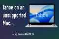 Booting MacOS 26 Tahoe on a 2014