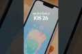 new iOS 26 features! 🧊✨ #ios26