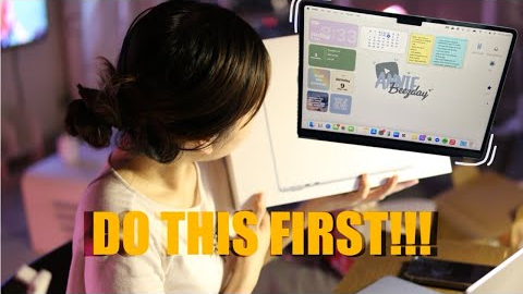 Customizations Macbook Air M4 sky blue | Unboxing + free apps to install