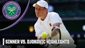 No. 1 Jannik Sinner vs. No. 6 Novak Djokovic Semifinals FULL HIGHLIGHTS | 2025 Wimbledon