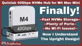 Qwiizlab 40Gbps M4 Mac Mini Stand Review - Finally the Best Hub! uh61-u4