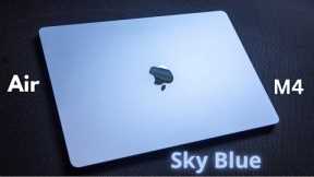 Unboxing Sky 🌌 Blue MacBook Air M4 ॥ My New MacBook 2025