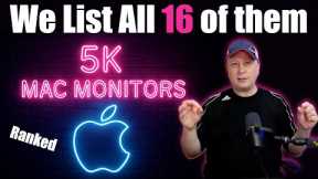 All 5K Monitors For Apple Mac Computers Ranked.  We List All Of Them.