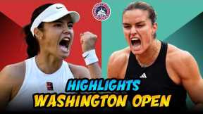 Emma Raducanu vs. Maria Sakkari Highlights Washington Open 2025 | Mubadala Citi DC Open