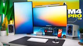 CLEAN and MINIMAL M4 Mac Mini Desk Setup V2- 2025