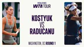 Marta Kostyuk vs. Emma Raducanu | 2025 Washington Round 1 | Match Highlights
