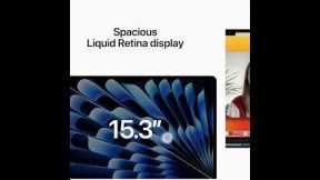 Apple 2023 MacBook Air Laptop M2 chip: 15.3-inch d Retina Display 8GB Memory256GB SSD Storage 1080p