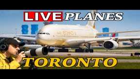 🔴LIVE Toronto (YYZ) Airport! A380 Golden Hour!? July 14th!