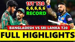 Sri Lanka vs Bangladesh 1st T20 Full Match Highlights 2025
